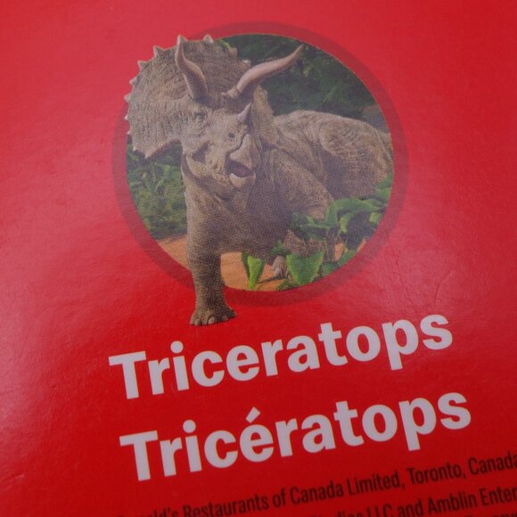 McDonald's 2022 Jurassic World Triceratops Toy Never Opened - Picture 9 of 13